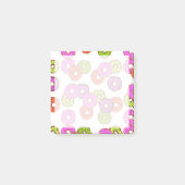 Kleurrijke matte donuts donut met sprinkles post-it® notes (Voorkant)