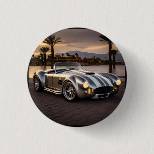 Kleurrijke Matte Race Auto Gedrukte Buttonnen Ronde Button 3,2 Cm