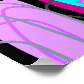 Kleurrijke Maximalist Expressive Abstract Poster (Hoek)