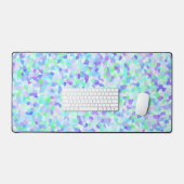 Kleurrijke Maximalist Groovy Boho Abstracte Sprink Bureaumat (Keyboard & Muis)