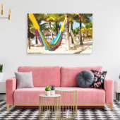 Kleurrijke Maya hangmat Cozumel Mexico Canvas Afdruk (Insitu (Woonkamer))