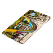 Kleurrijke Maya hangmat Cozumel Mexico Flex Magnet Magneet (Linkerzijde)