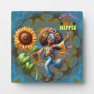 Kleurrijke-Me Hippie Chic Calm Plaque met Ezel Fotoplaat