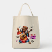Kleurrijke-Me Hippie Chic Cool Canvas tas (Achterkant)
