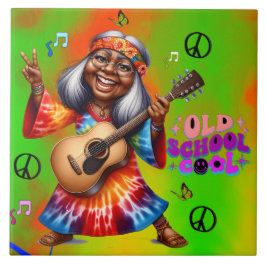 Kleurrijke-Me Hippie Chic Cool Keramische Tegel Tegeltje