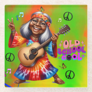 Kleurrijke-Me Hippie Chic Cool Onderzetter