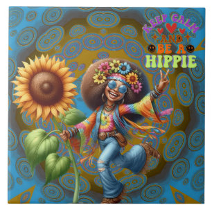 Kleurrijke-Me Hippie Chic Houd Kalm Keramische Teg Tegeltje