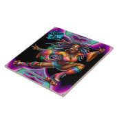 Kleurrijke-Me Hippie Chic  Keramische Tegel Tegeltje (Zijkant)