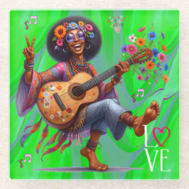 Kleurrijke-Me Hippie Chic LOVE Onderzetter