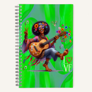 Kleurrijke-Me Hippie Chic LOVE Spiral Notitieboek