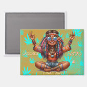 Kleurrijke-Me Hippie Chic Mary Jane Magnet (Voorkant / Achterkant)