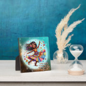 Kleurrijke-Me Hippie Chic Moon Plaque met Ezel Fotoplaat (Insitu)