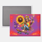 Kleurrijke-me Hippie Chic Wild Magnet (Voorkant / Achterkant)