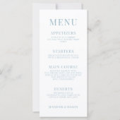 Kleurrijke Meadow Flower Wildflower Wedding Menu (Voorkant)