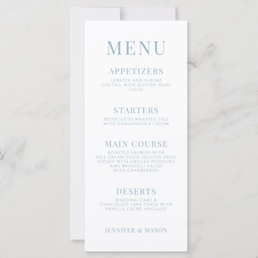 Kleurrijke Meadow Flower Wildflower Wedding Menu (Voorkant)