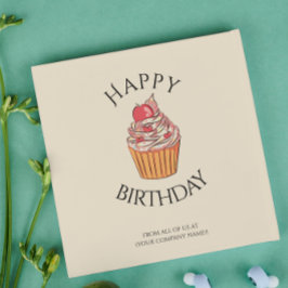 Kleurrijke medewerker collega baas verjaardagskaar kaart