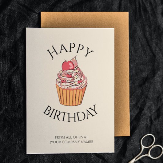 Kleurrijke medewerker collega baas verjaardagskaar kaart