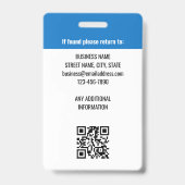 Kleurrijke Medewerker Logo Foto ID Regenboog Kleur Badge (Back)