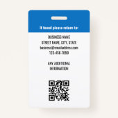 Kleurrijke Medewerker Logo Foto ID Regenboog Kleur Badge (Achterkant)