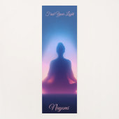 Kleurrijke mediterende aura Namaste Yogamat (Voorkant)