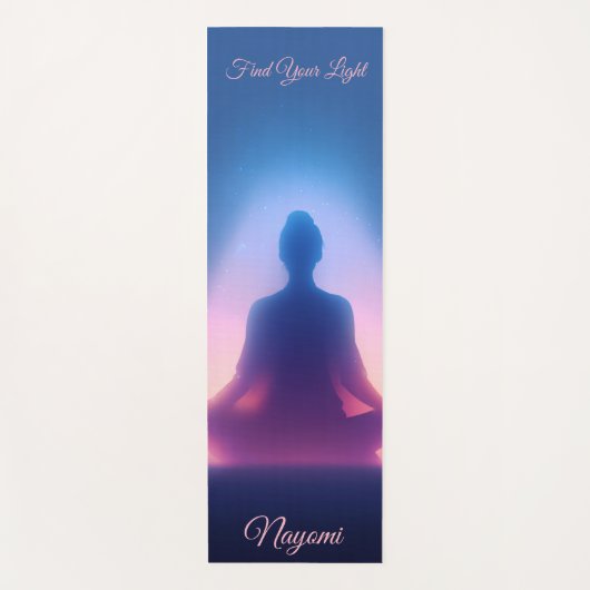 Kleurrijke mediterende aura Namaste Yogamat (Voorkant)