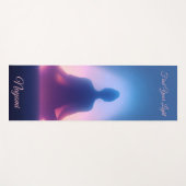 Kleurrijke mediterende aura Namaste Yogamat (Voorkant (horizontaal))