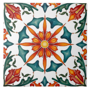 Kleurrijke, mediterrane ,mozaïek, tegeltje