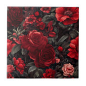 Kleurrijke mediterrane Roos Tegels voor badkamer Tegeltje (Voorkant)