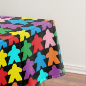 Kleurrijke Meeples voor Tafeltop Boardgamers Tafelkleed (Voorbeeld)