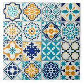 Kleurrijke Meerdere Afbeeldingen Keramische Tegel. Tegeltje (Voorkant)