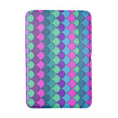 Kleurrijke meerkleurige zeemeermin badmat (Voorkant Verticaal)