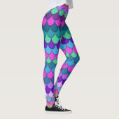 Kleurrijke meerkleurige zeemeermin leggings (Rechts)