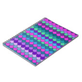 Kleurrijke Meerkleurige Zeemeermin Notitieboek (Linkerzijde)