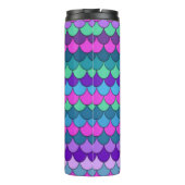 Kleurrijke meerkleurige zeemeermin thermosbeker (Achterkant)