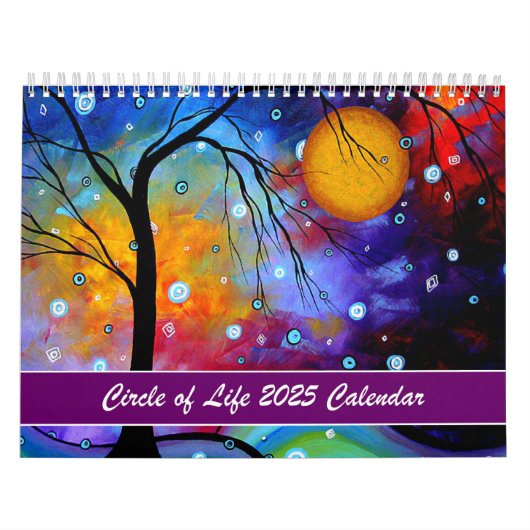Kleurrijke MeganAroon 2024 Cirkel van het Leven Ka Kalender (Hoes)