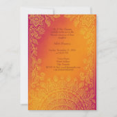 Kleurrijke Mehndi Mandala Floral Hindu Kaart (Voorkant)