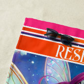 Kleurrijke meisje fee prinses strandlaken (In situ)