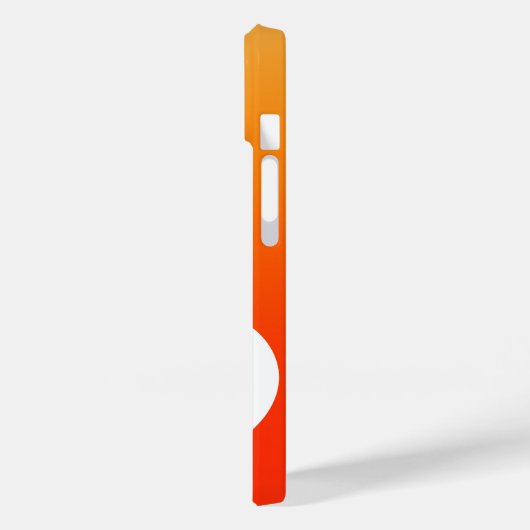 Kleurrijke Meisje Geel en Sinaasappel Ombre Monogr Case-Mate iPhone Case (Achterkant / Links)