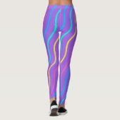 Kleurrijke Meisje Groene Checker Workout Vrouwen L Leggings (Achterkant)