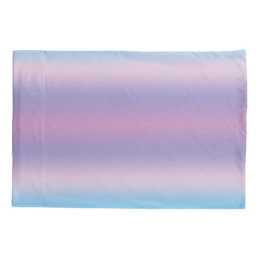 Kleurrijke Meisjes Pastel Blauw Paarse Gradiënt St Kussensloop (Achterkant-Links)