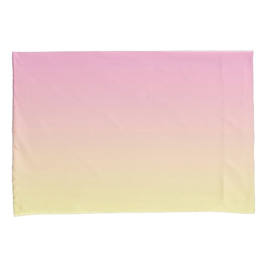 Kleurrijke Meisjes Pastel Roze Gele Gradiënt Kussensloop (Voorkant-Rechts)