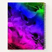 Kleurrijke meisjesachtige moderne chic stijlvolle  notitieboek (Achterkant)