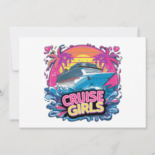 Kleurrijke Meisjesreis Cruise Caribisch Gebied Squ Kaart