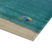 Kleurrijke membrella op het snijvlak van het stran snijplank (Hoek)