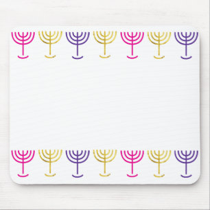 Kleurrijke Menorah Muismat