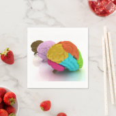 Kleurrijke menselijke hersenen papieren servetten (Insitu)