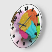 Kleurrijke Menselijke Hersenklok Grote Klok (Hoek)
