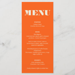 Kleurrijke menu's