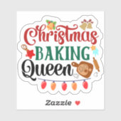 Kleurrijke Merry Christmas Baking Sticker (Vel)