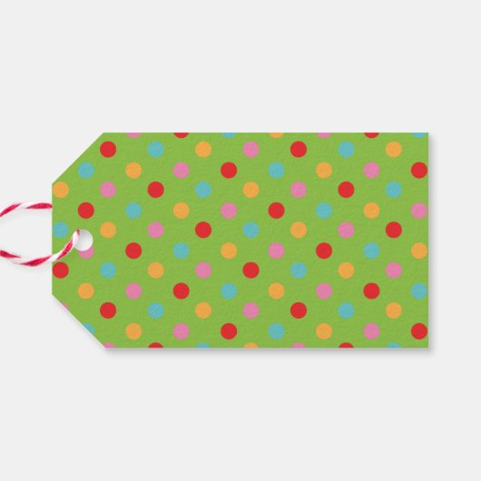 Kleurrijke Merry Christmas gepersonaliseerde cadea Cadeaulabel (Achterkant Horizontaal)